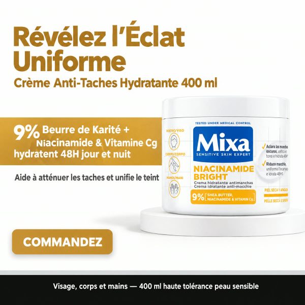 Crème Mixa Niacinamide Bright 400 ml