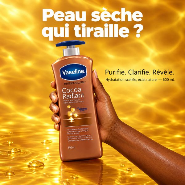 Lait corps Vaseline Cocoa Radiant 600 ml
